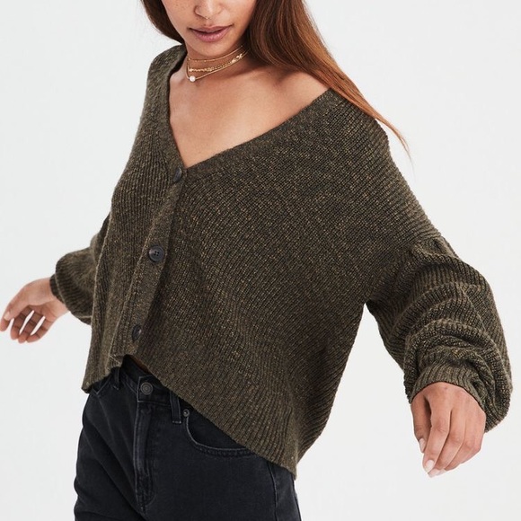 American Eagle Outfitters Sweaters - American Eagle Balloon-sleeve cardigan